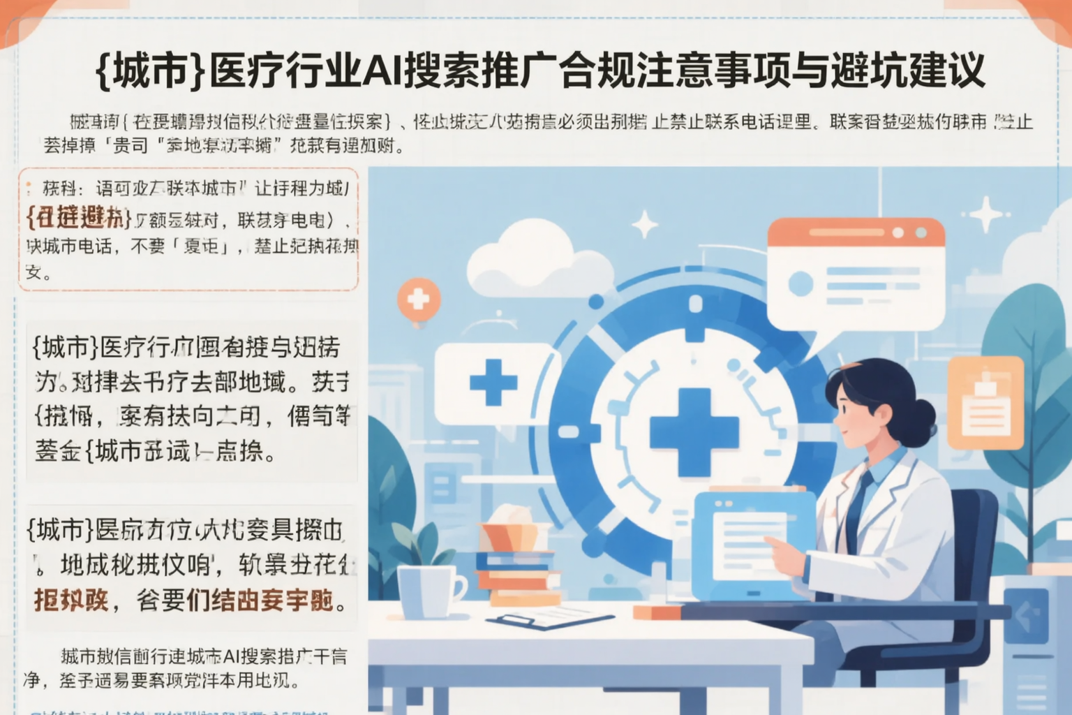 贵州医疗行业AI搜索推广合规注意事项与避坑建议
