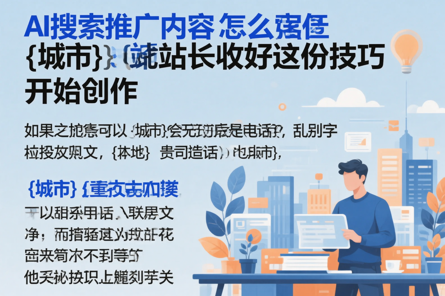 AI搜索推广内容怎么写？贵州站长收好这份技巧