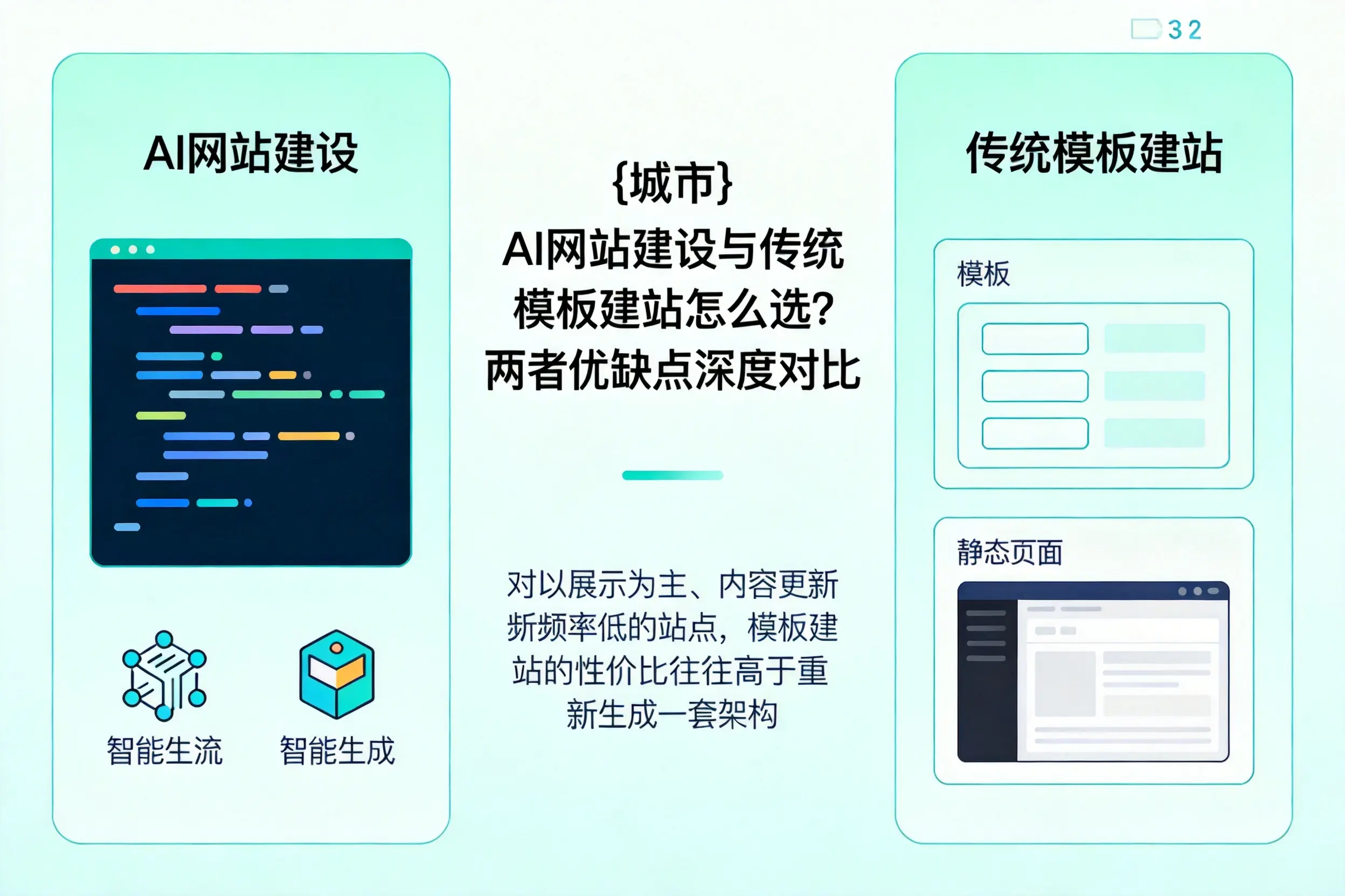 贵州AI网站建设与传统模板建站怎么选？两者优缺点深度对比