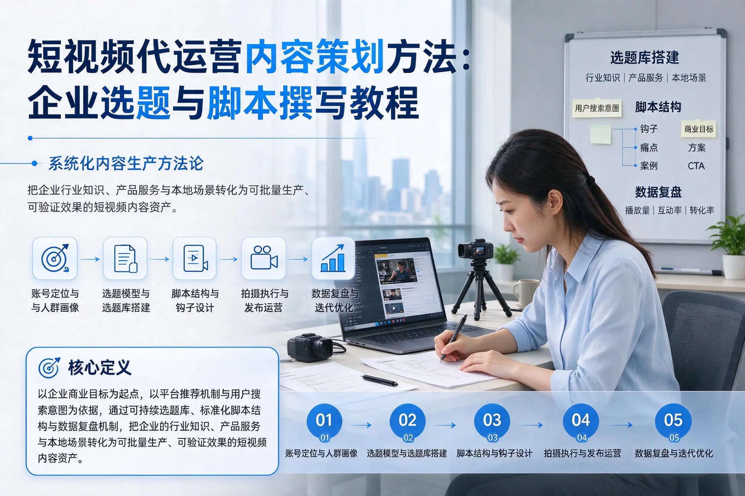 短视频代运营内容策划方法：贵州企业选题与脚本撰写教程