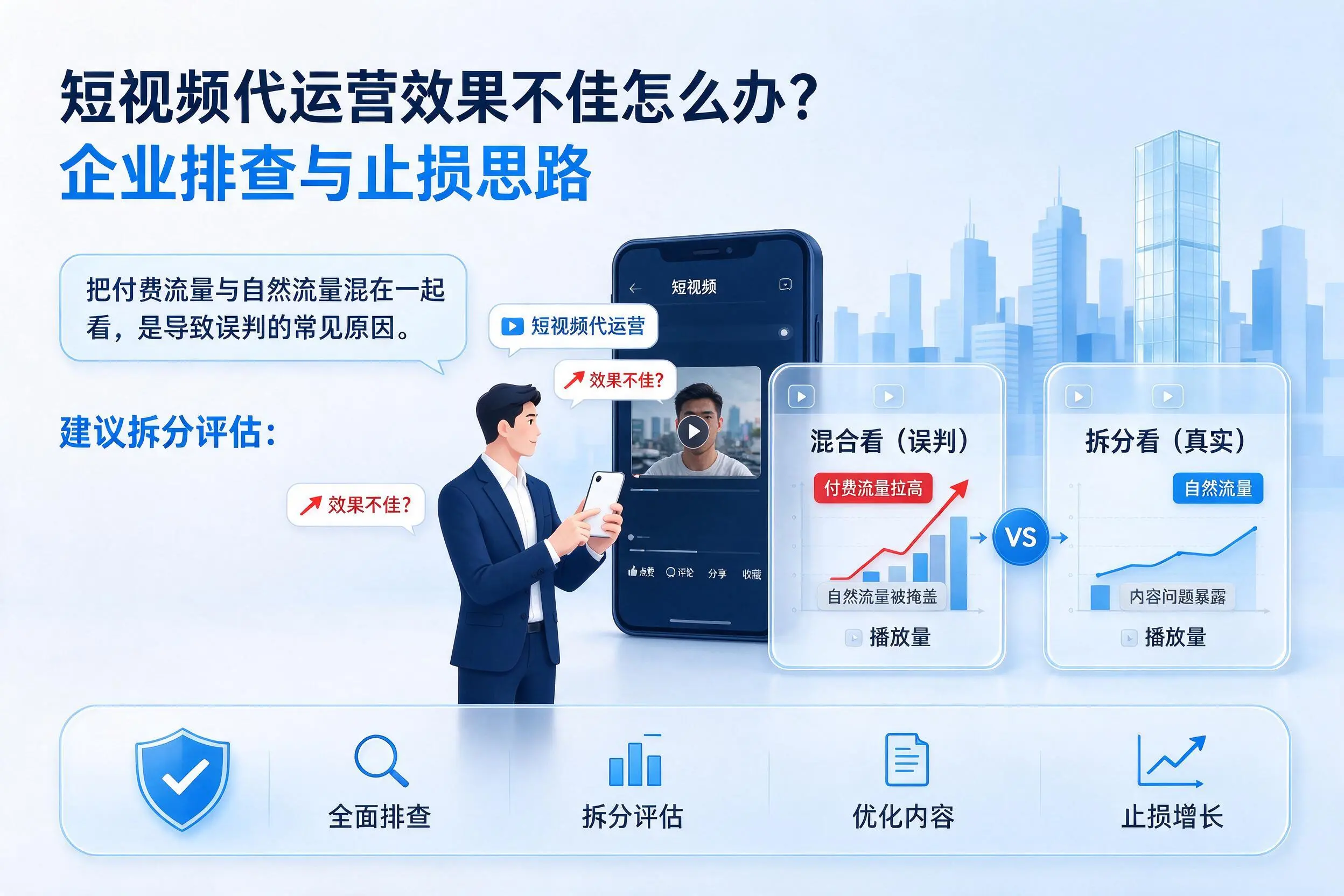 短视频代运营效果不佳怎么办?贵州企业排查与止损思路