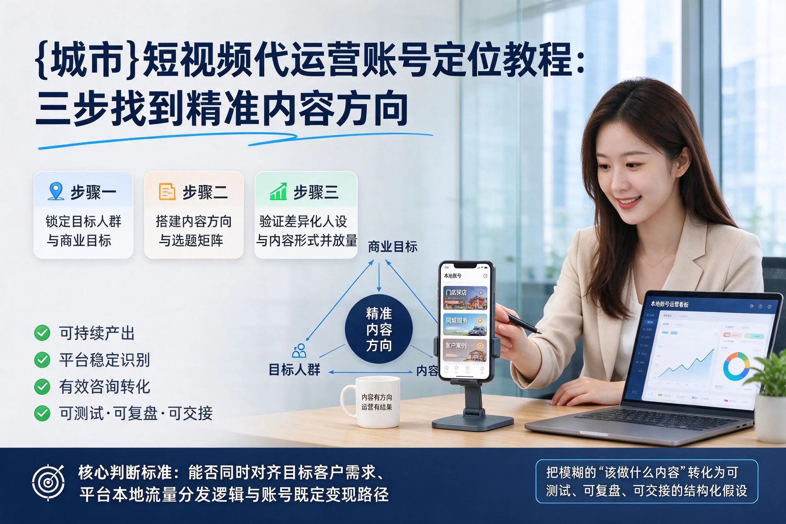 贵州短视频代运营账号定位教程:三步找到精准内容方向