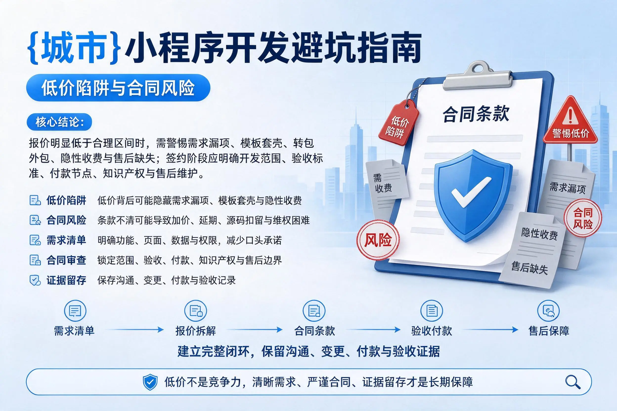贵州小程序开发避坑指南：低价陷阱与合同风险