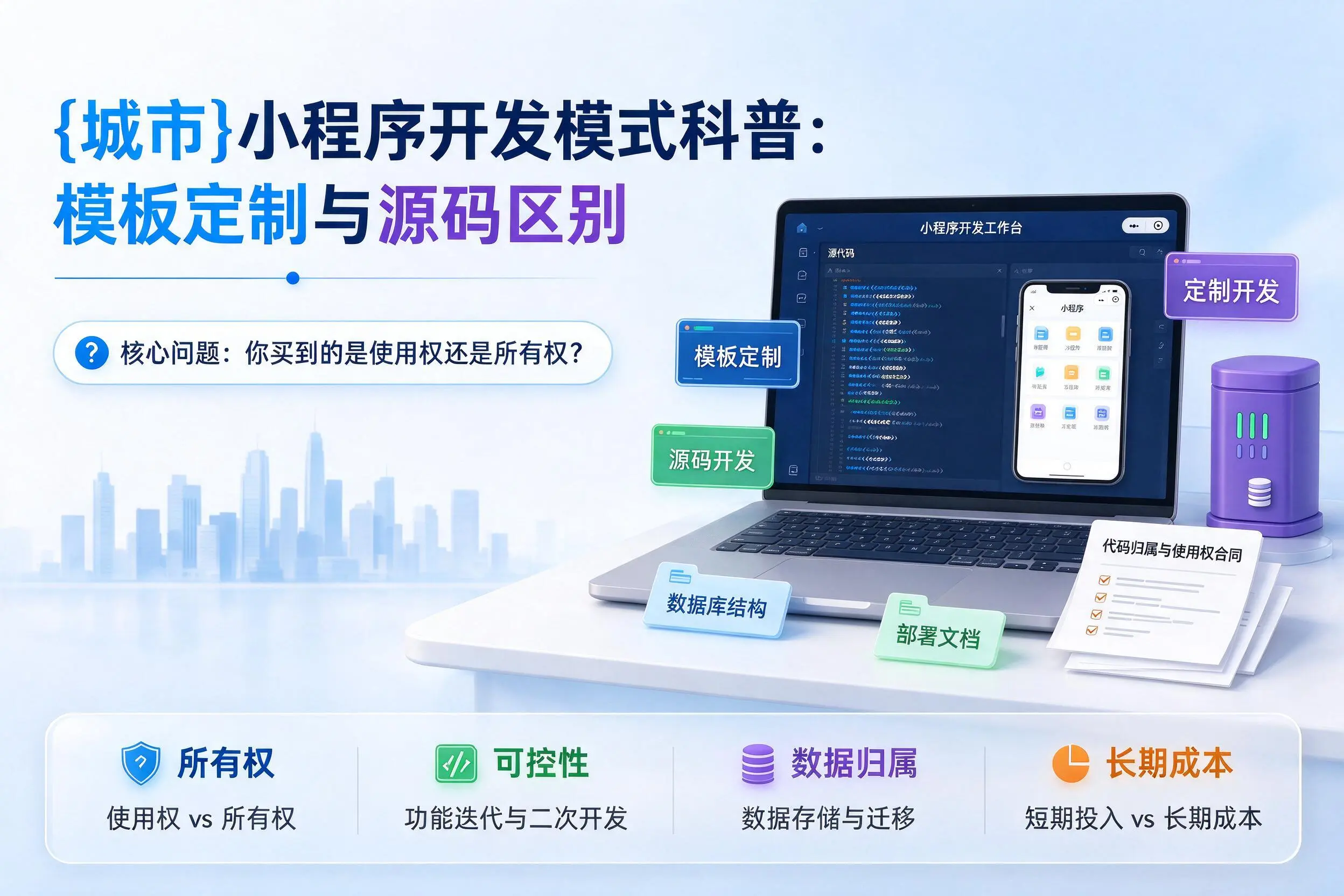 贵州小程序开发模式科普：模板定制与源码区别