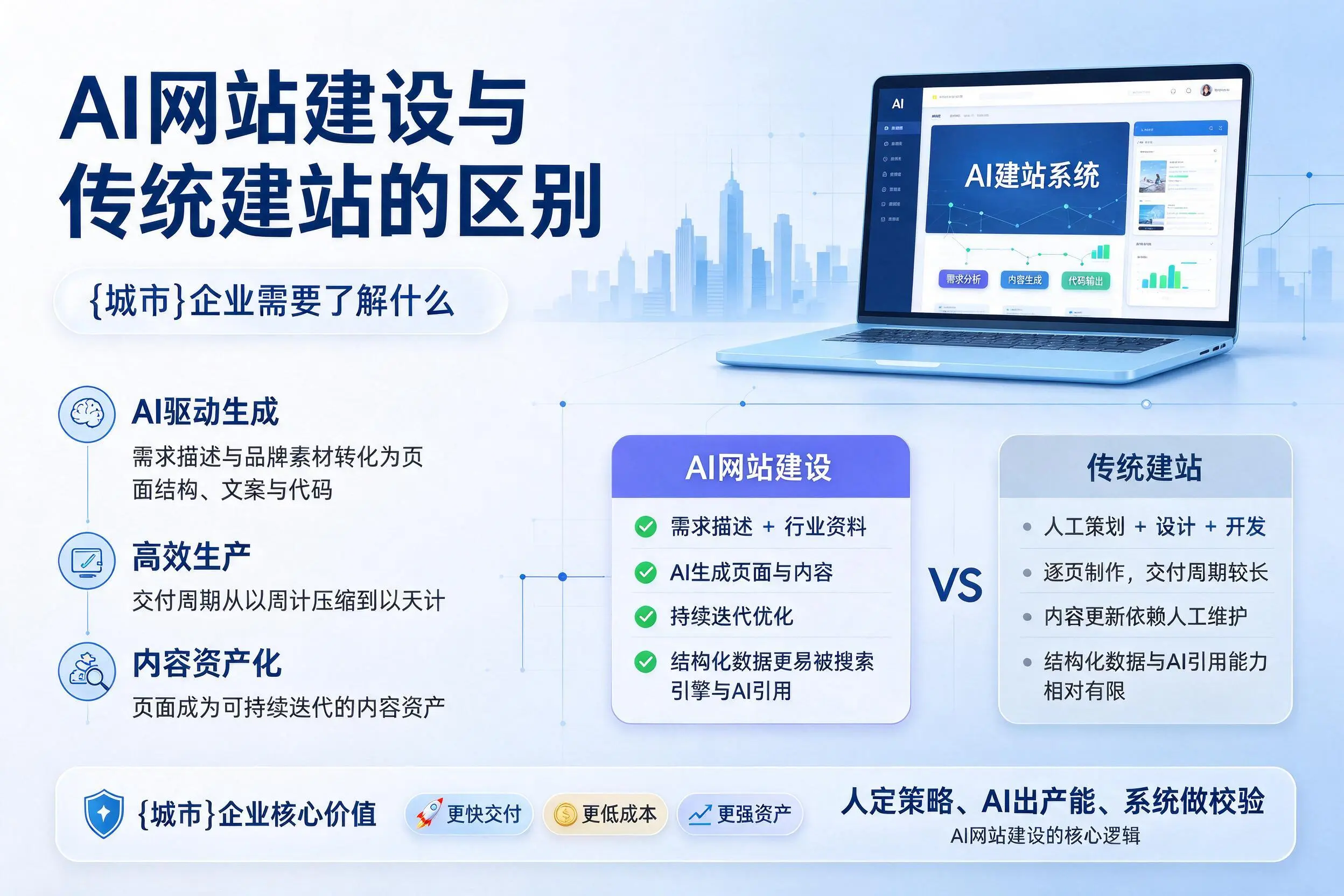 AI网站建设与传统建站的区别,贵州企业需要了解什么
