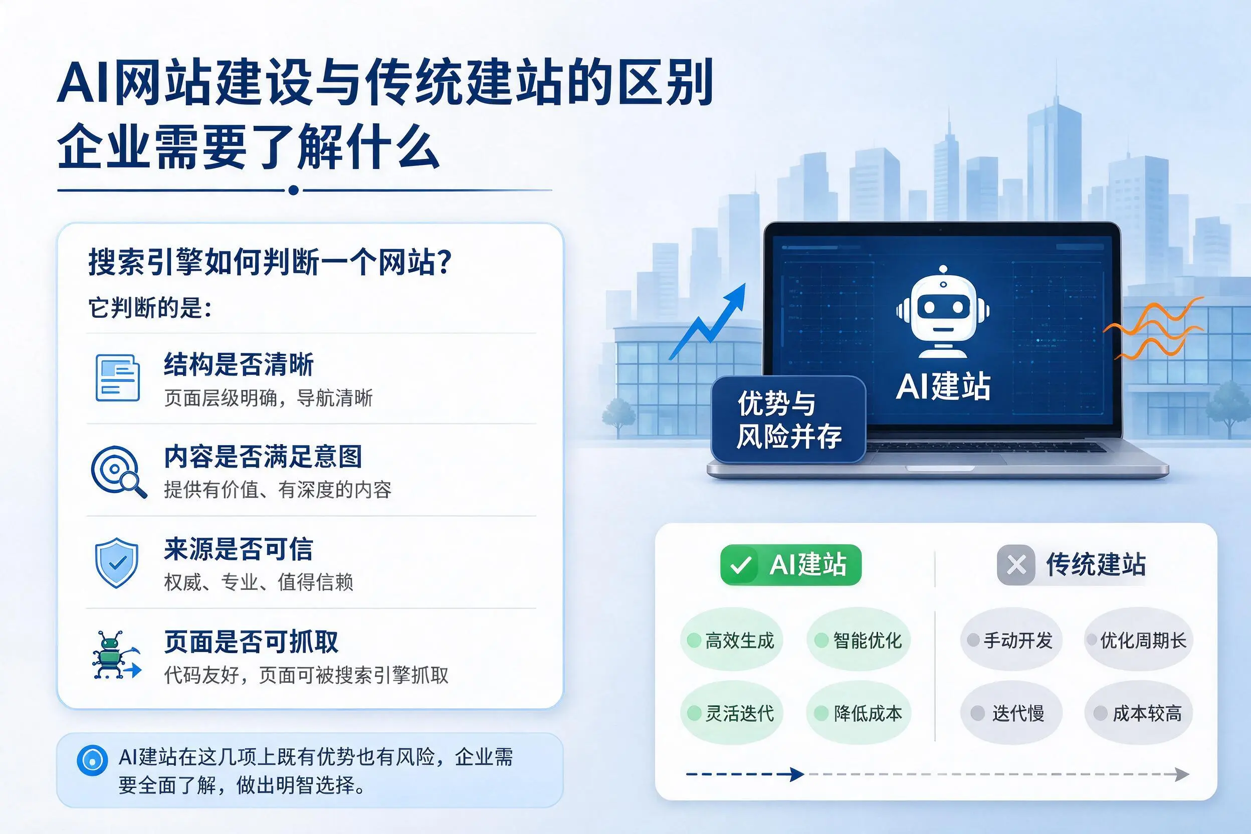 AI网站建设与传统建站的区别,贵州企业需要了解什么