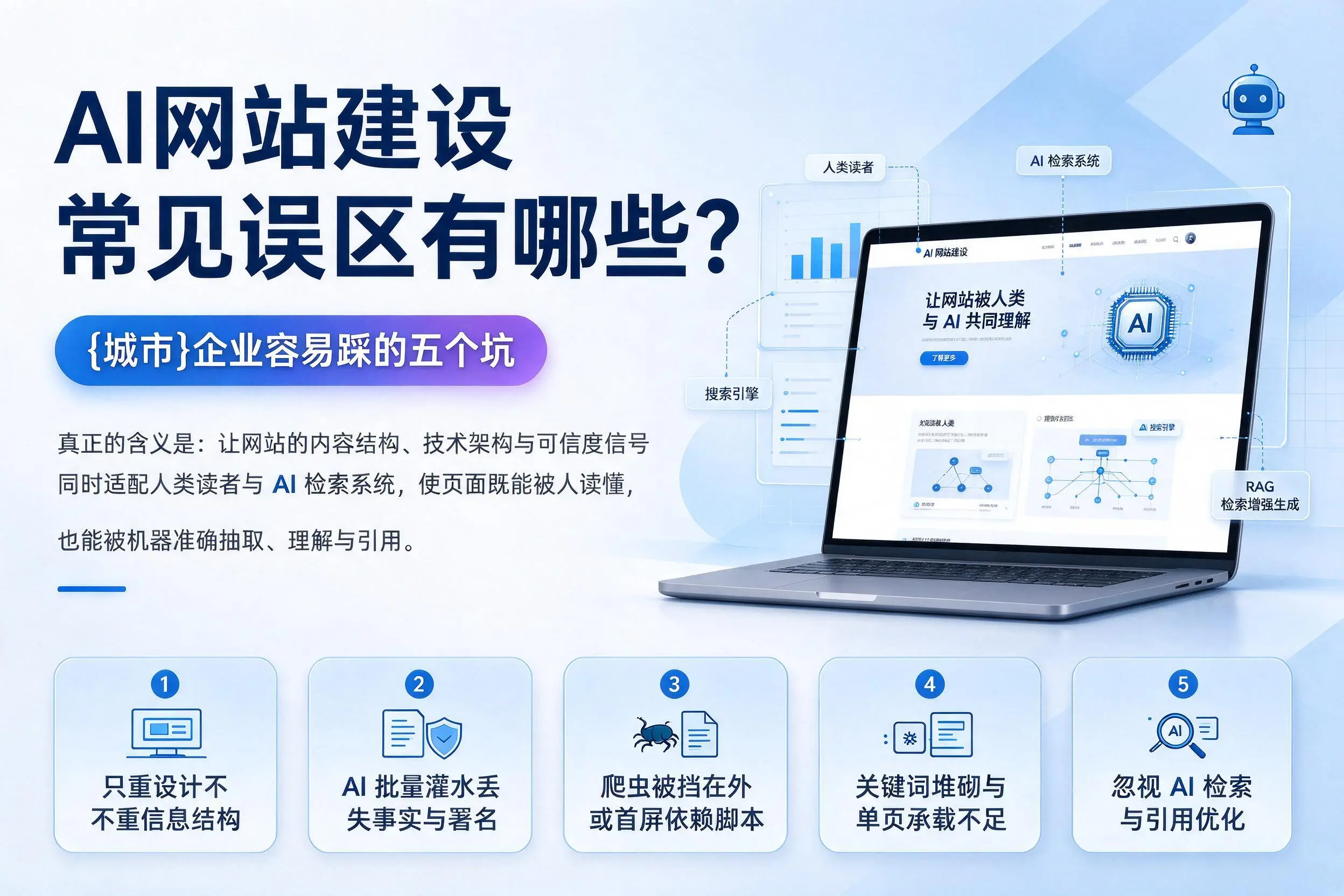 AI网站建设常见误区有哪些？贵州企业容易踩的五个坑