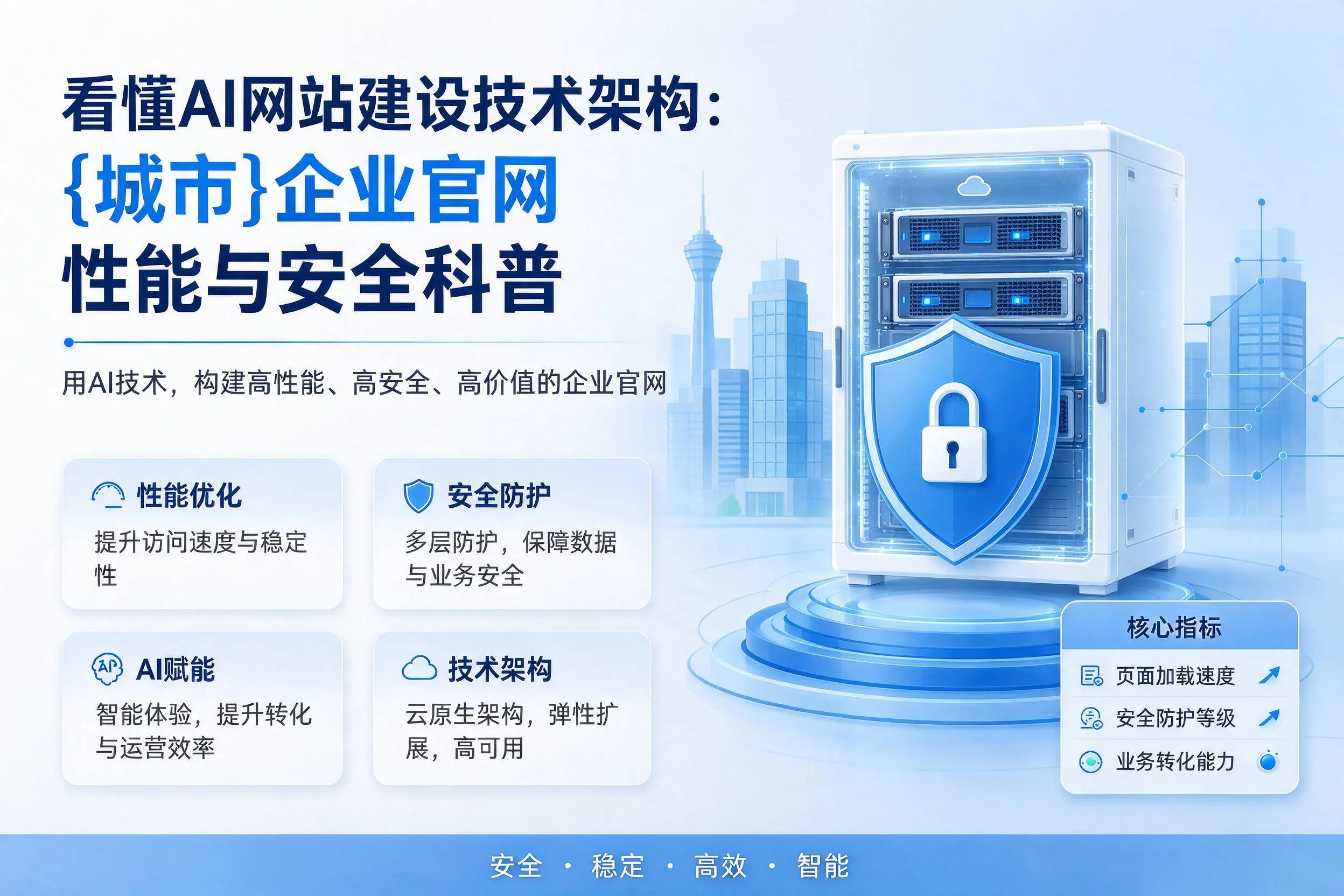 看懂AI网站建设技术架构:贵州企业官网性能与安全科普