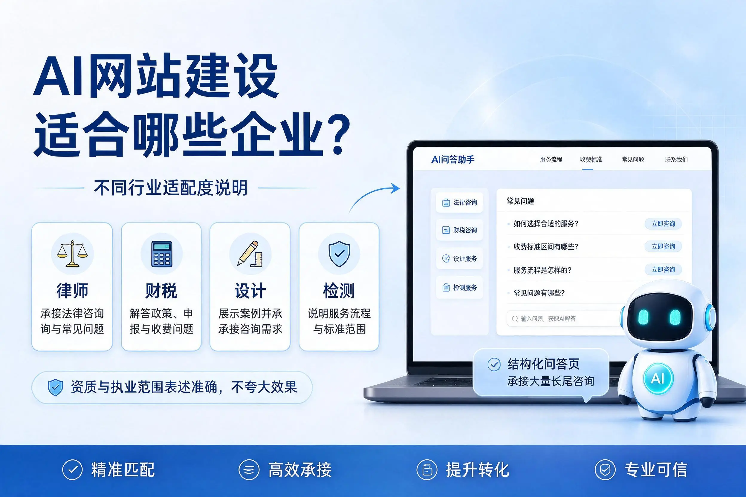 AI网站建设适合哪些企业?贵州不同行业适配度说明