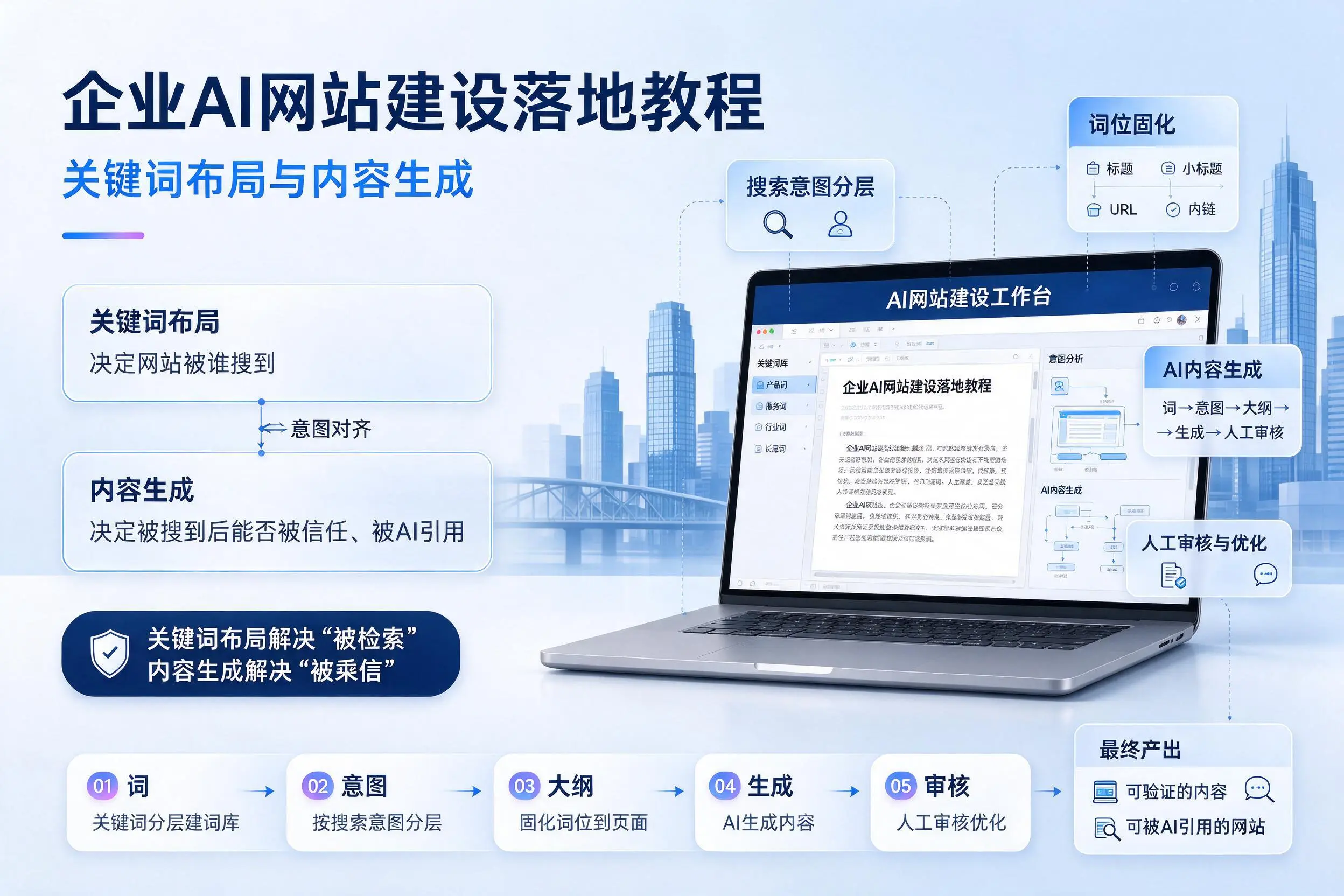 贵州企业AI网站建设落地教程:关键词布局与内容生成