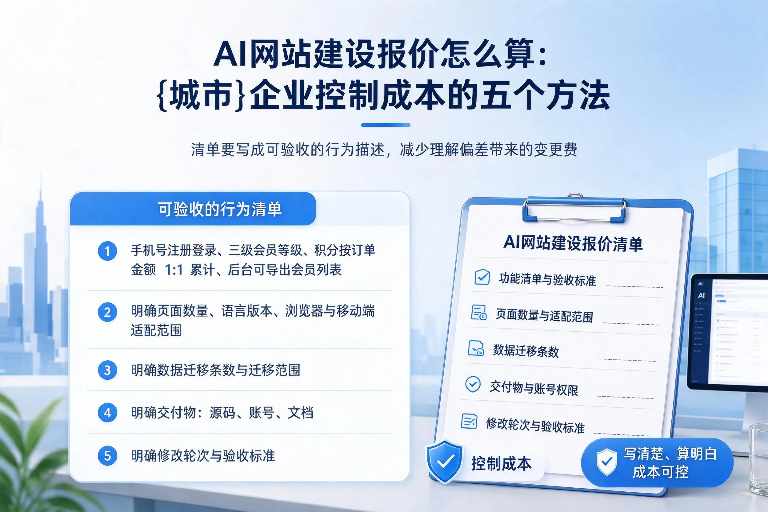 AI网站建设报价怎么算：贵州企业控制成本的五个方法